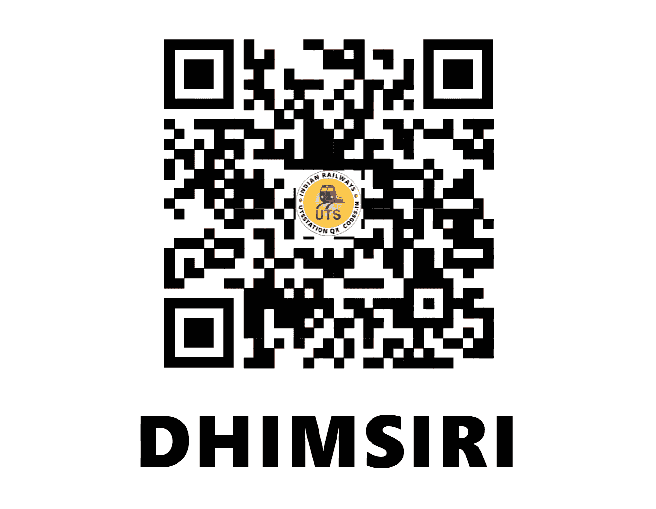 UTS QR Code for DHIMSIRI - DMSR - NC (UTTAR PRADESH)